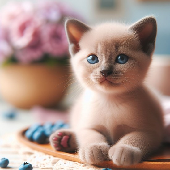 Burmese Kitty Cat stock image